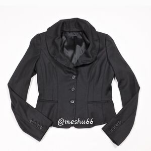 Elie Tahari Ariss Ruffle Collar Jacket Blazer 8 (121425)